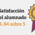Nuestro alumnado, cada vez más satisfecho